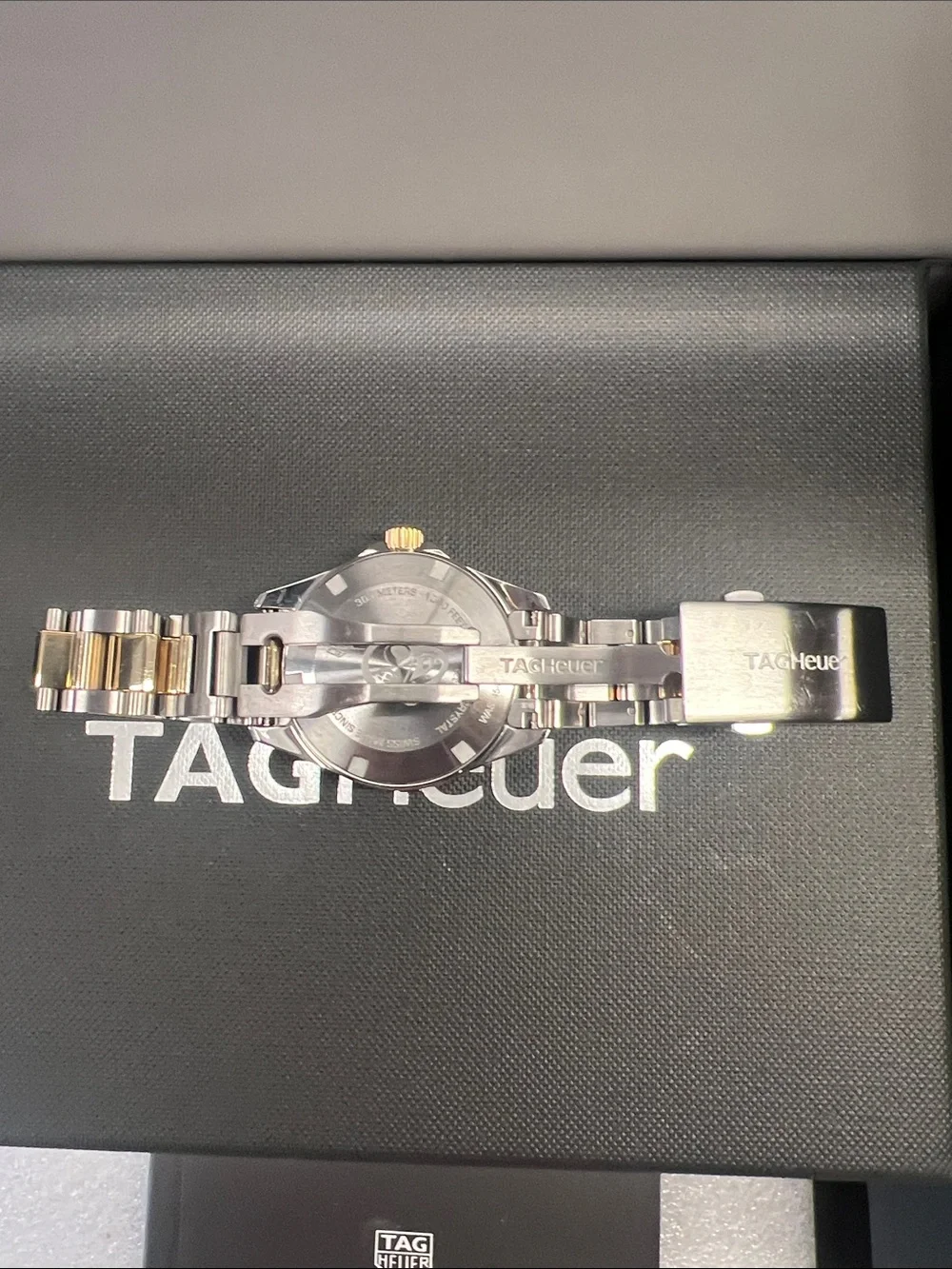 Tag Heuer Ladies Aquaracer SS and Gold w/Diamond markers - WBD1322.BB0320